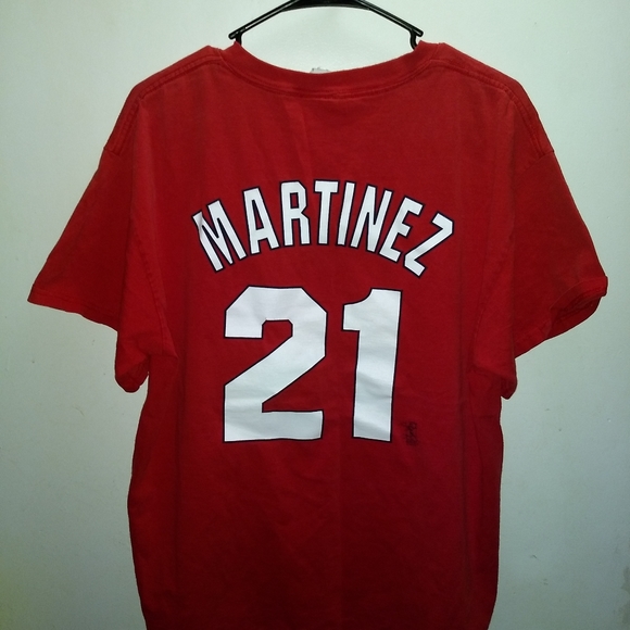 ST LOUIS CARDINALS JERSEY TEE - TINO MARTINEZ #21 - Picture 2 of 3